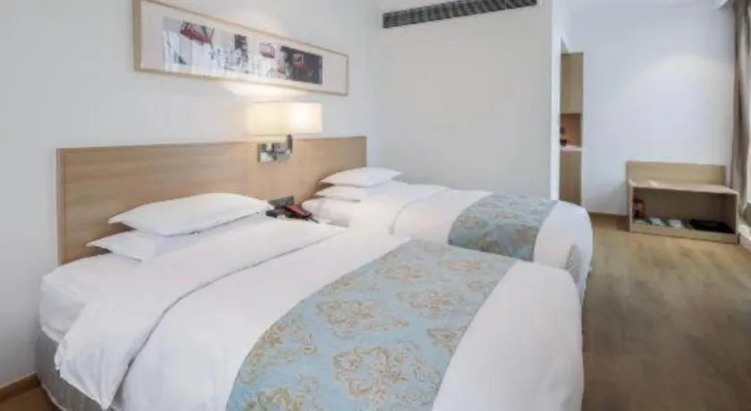 Bed in Ramada Encore by Wyndham Chongqing Yubei