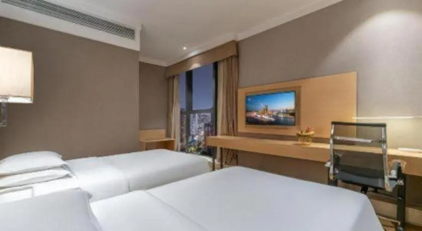 Bed in Ramada Encore by Wyndham Chongqing Yubei