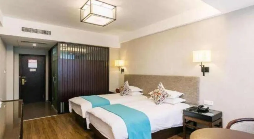 Bed in SSAW Boutique Hotel Shaoxing Ancient Town