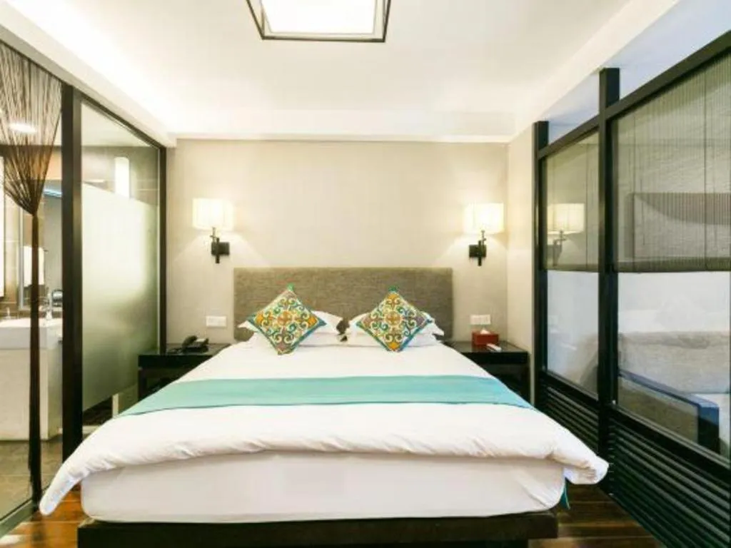 Bed in SSAW Boutique Hotel Shaoxing Ancient Town