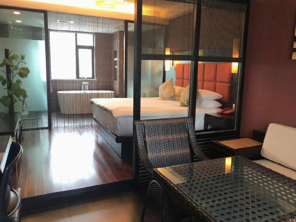 Bed in SSAW Boutique Hotel Shaoxing Ancient Town