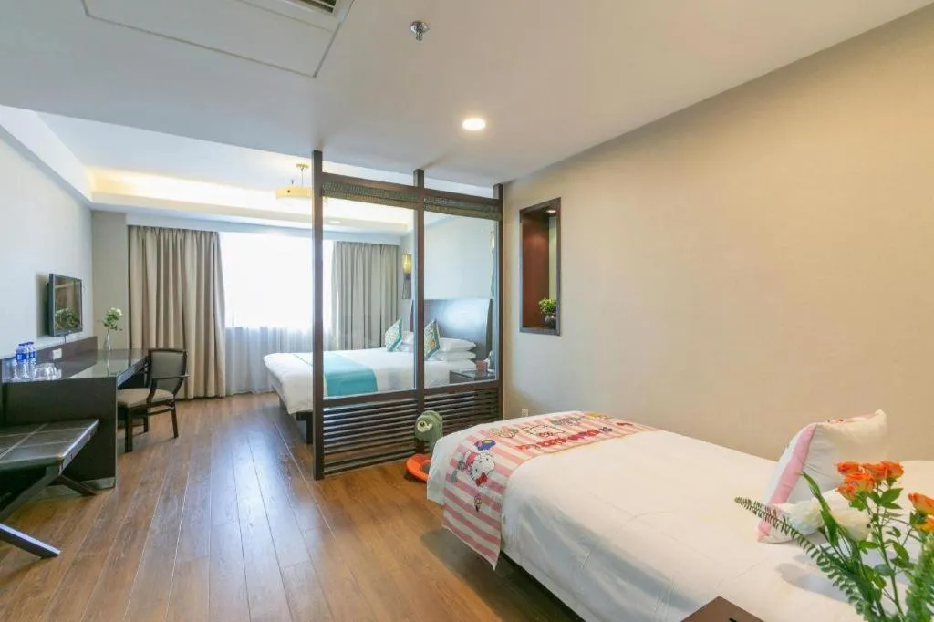 Bed in SSAW Boutique Hotel Shaoxing Ancient Town