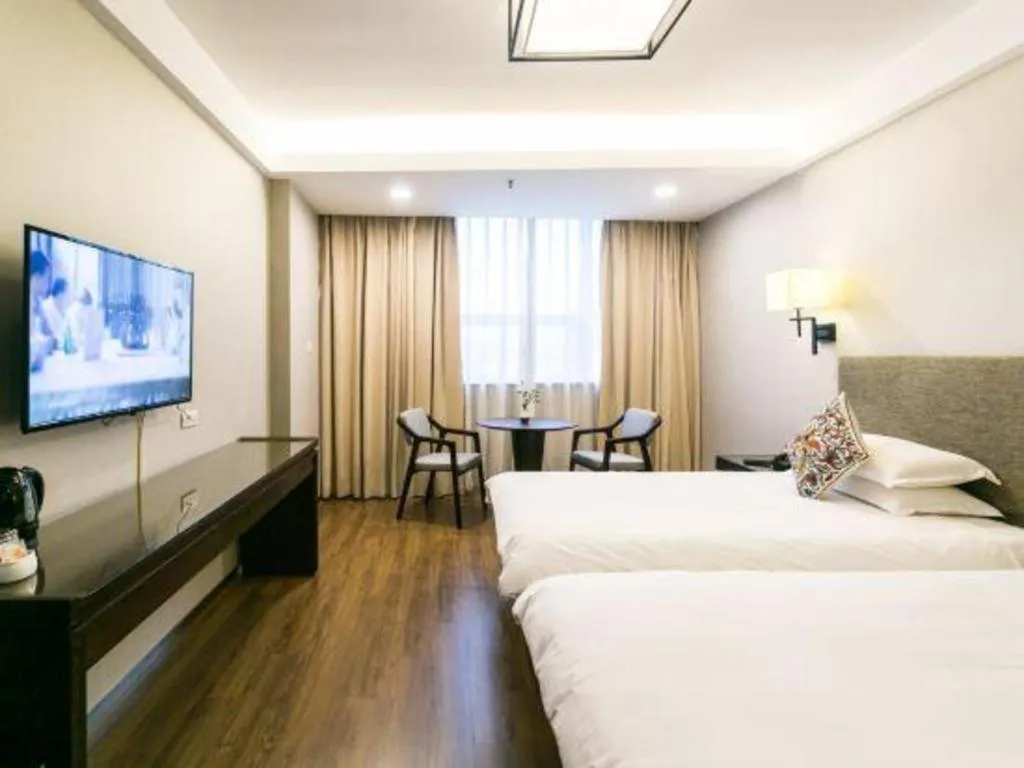 Bed in SSAW Boutique Hotel Shaoxing Ancient Town