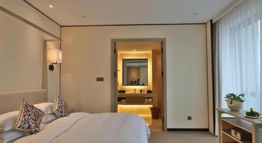 Bed in SSAW Boutique Hotel Shaoxing Ancient Town