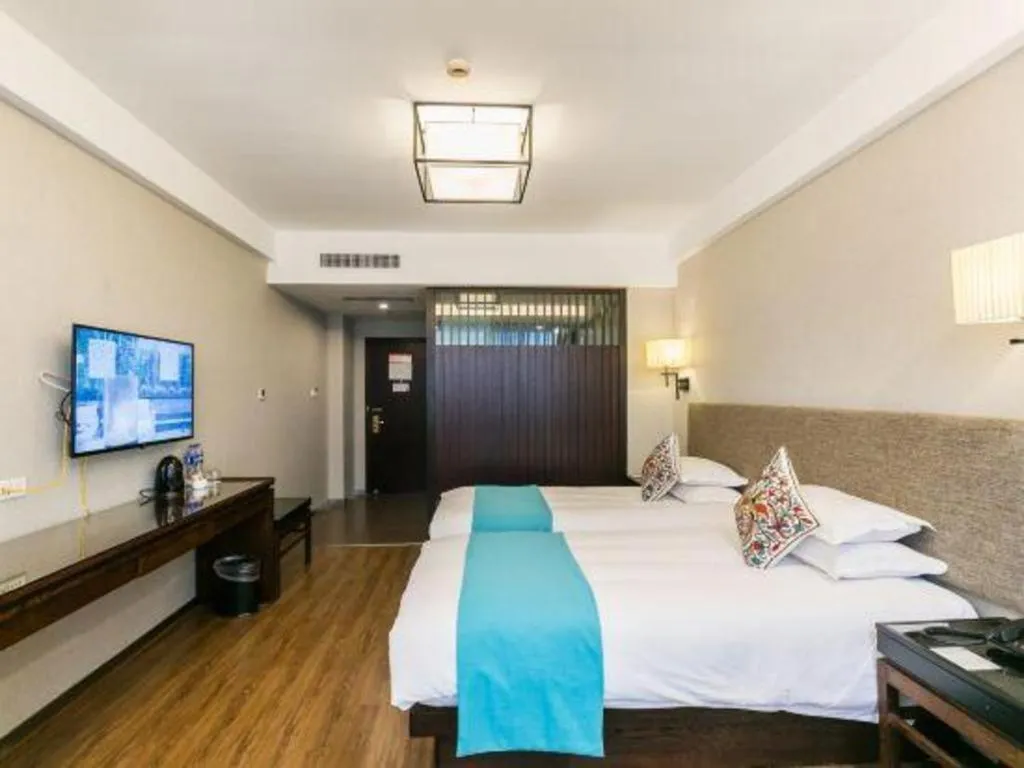 Bed in SSAW Boutique Hotel Shaoxing Ancient Town