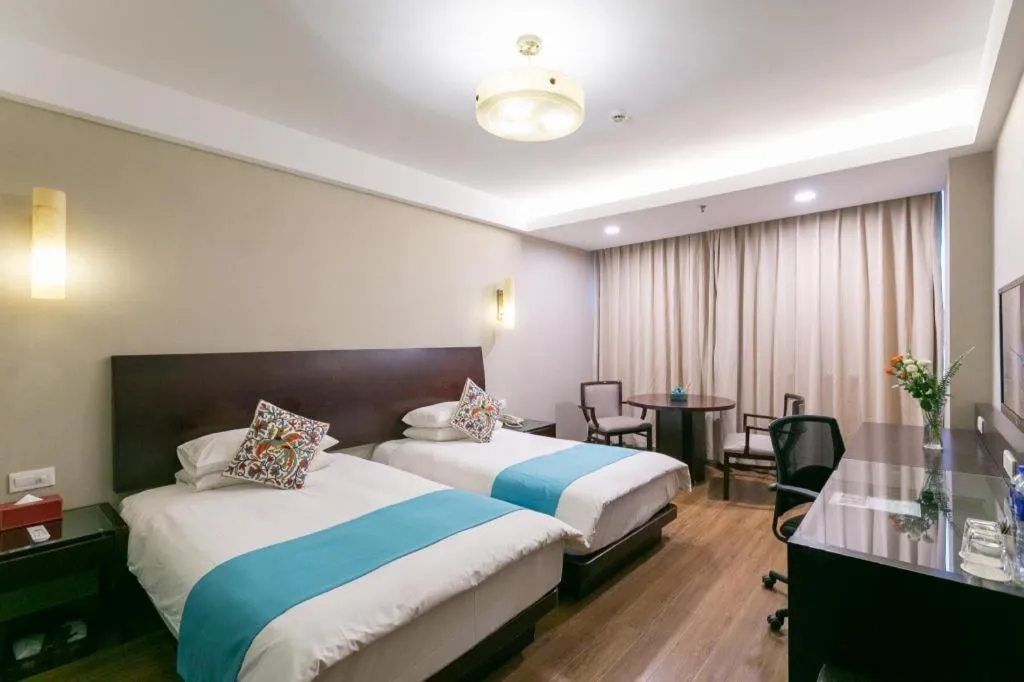 Bed in SSAW Boutique Hotel Shaoxing Ancient Town