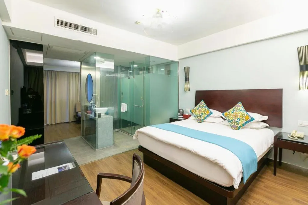 Bed in SSAW Boutique Hotel Shaoxing Ancient Town