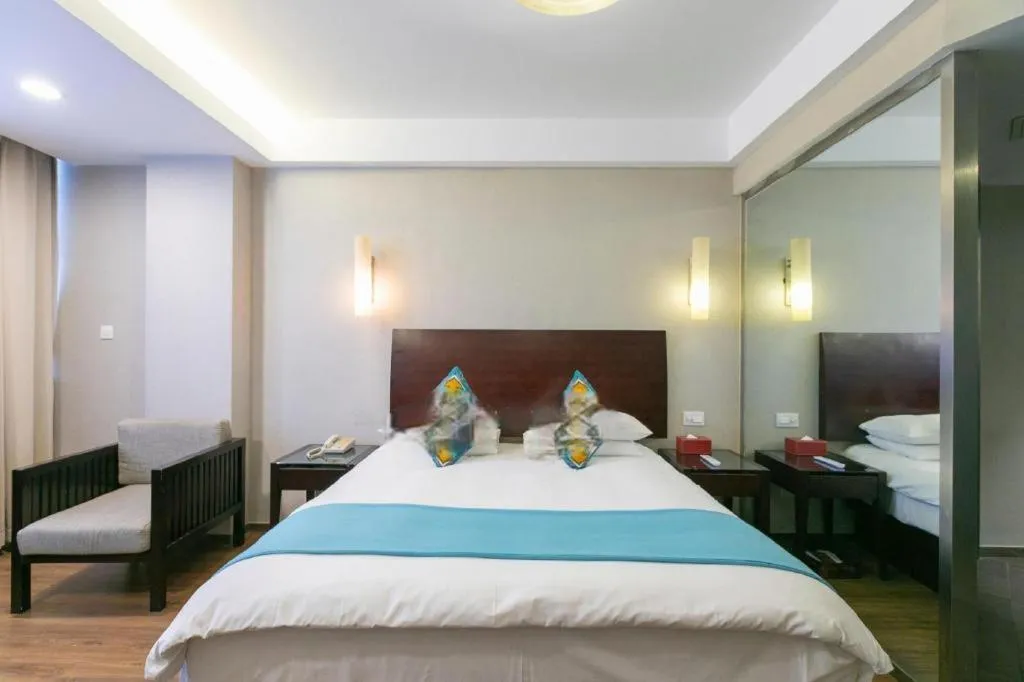 Bed in SSAW Boutique Hotel Shaoxing Ancient Town