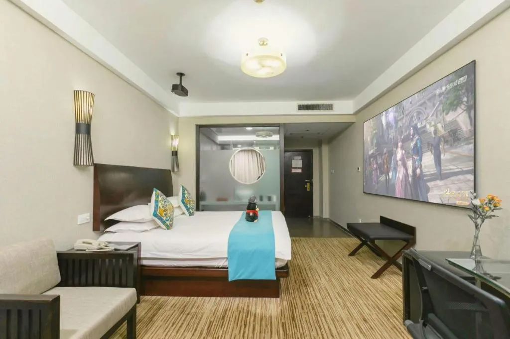 Bed in SSAW Boutique Hotel Shaoxing Ancient Town