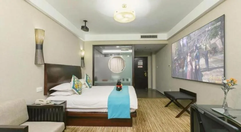 Bed in SSAW Boutique Hotel Shaoxing Ancient Town