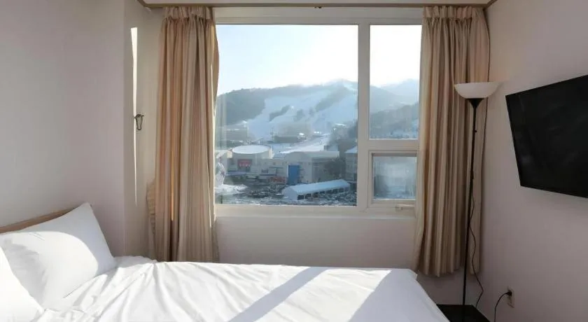 Bed in Pyeongchang the white view