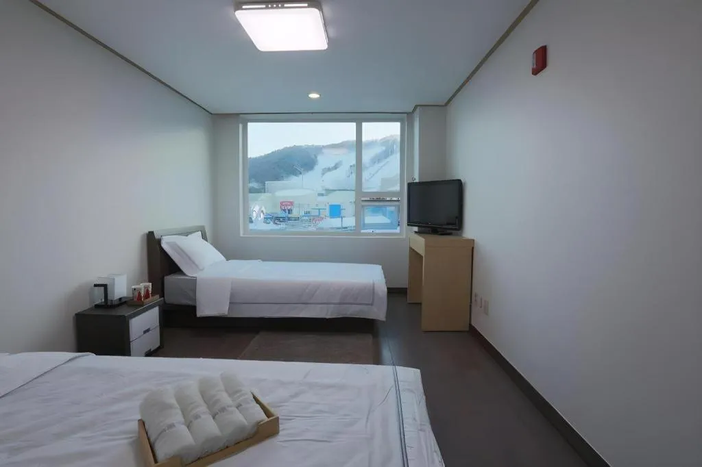 Bed in Pyeongchang the white view