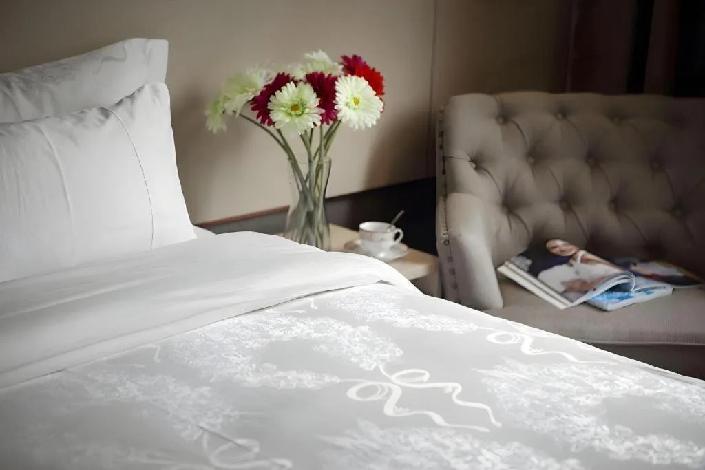 Bed in Hanyong Hotel Shenzhen International Exhibition Center