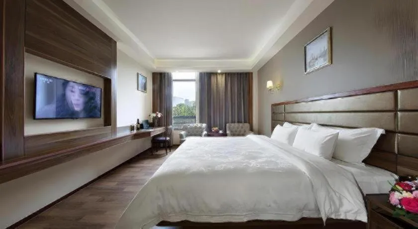 Bed in Hanyong Hotel Shenzhen International Exhibition Center