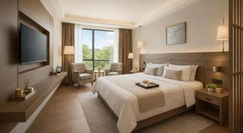 Bed in Hanyong Hotel Shenzhen International Exhibition Center