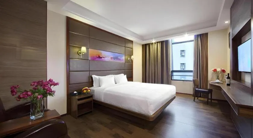 Bed in Hanyong Hotel Shenzhen International Exhibition Center