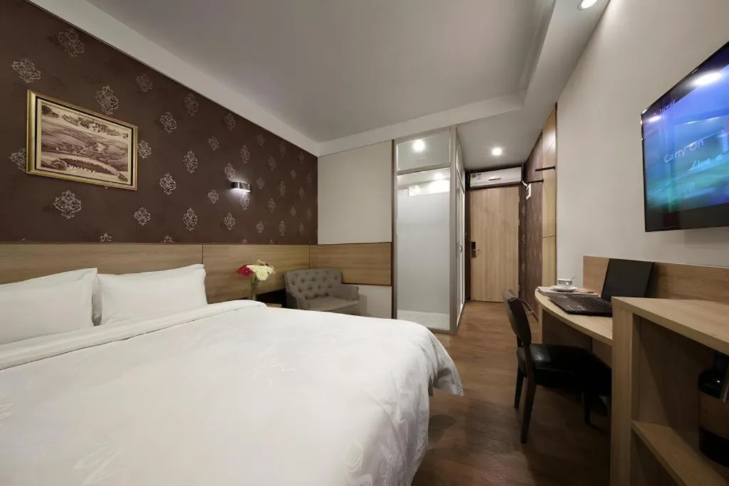 Bed in Hanyong Hotel Shenzhen International Exhibition Center