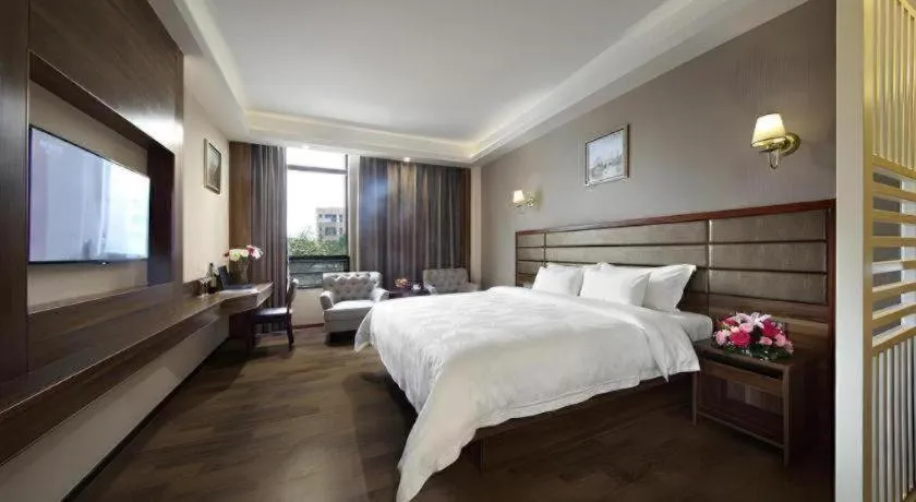 Bed in Hanyong Hotel Shenzhen International Exhibition Center