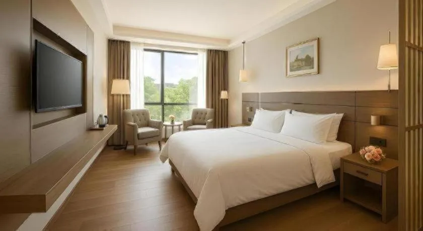 Bed in Hanyong Hotel Shenzhen International Exhibition Center