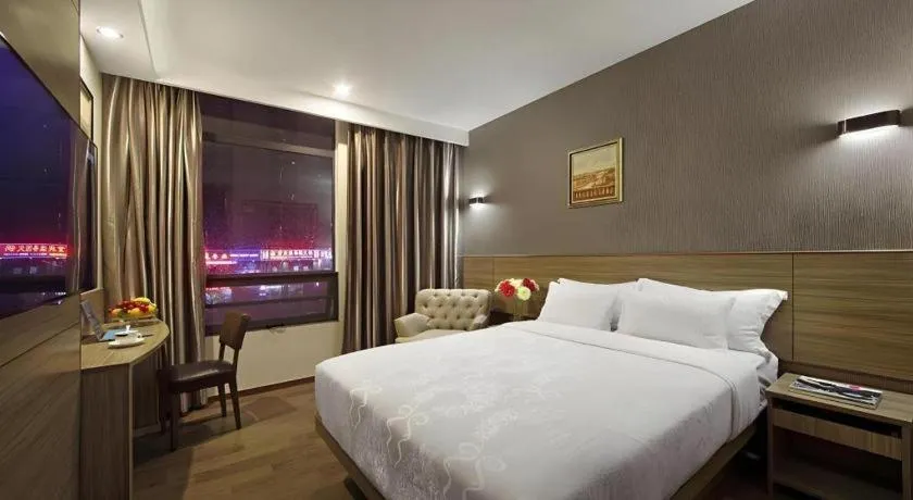 Bed in Hanyong Hotel Shenzhen International Exhibition Center