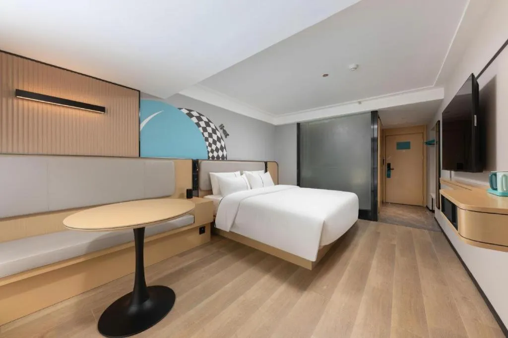 Bed in City Comfort Inn Hengyang Dayang Department Lianhu Plaza
