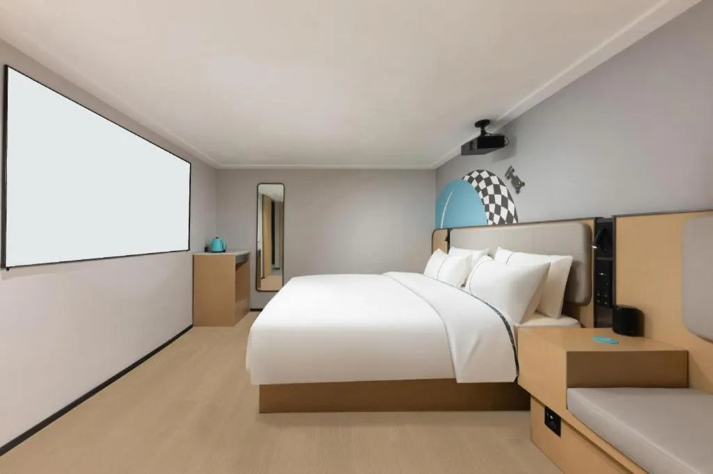 Bed in City Comfort Inn Hengyang Dayang Department Lianhu Plaza