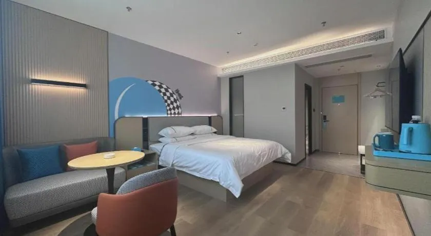 Bed in City Comfort Inn Hengyang Dayang Department Lianhu Plaza