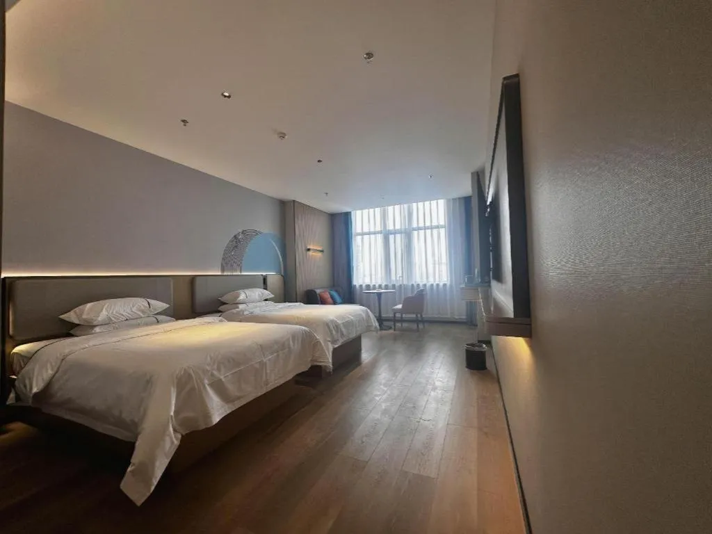 Bed in City Comfort Inn Hengyang Dayang Department Lianhu Plaza