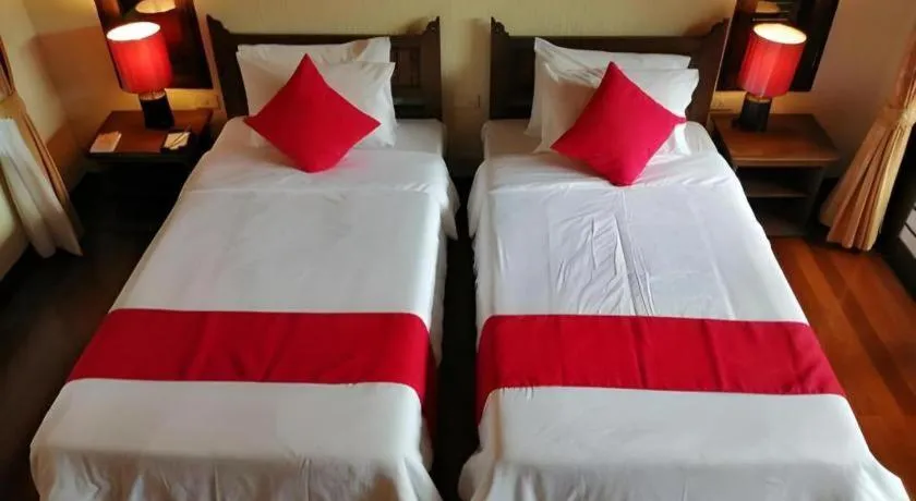 Bed in Pai Hotsprings Spa Resort