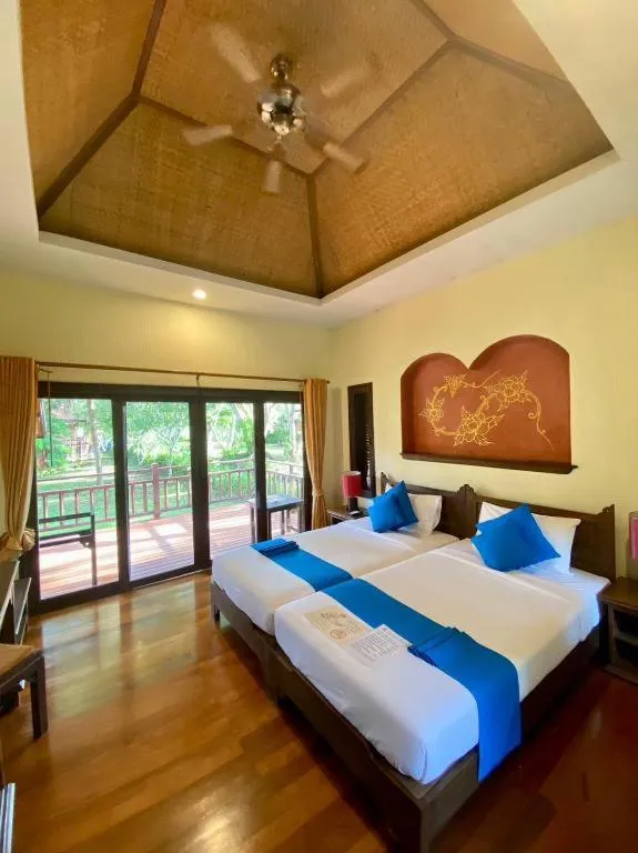 Bed in Pai Hotsprings Spa Resort