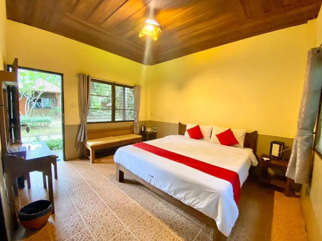 Bed in Pai Hotsprings Spa Resort