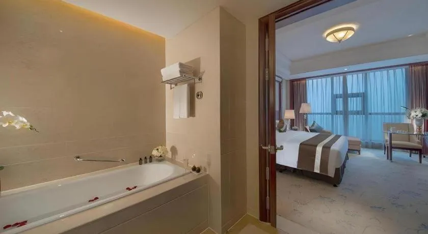 Bed in Maison New Century Hotel Cixi