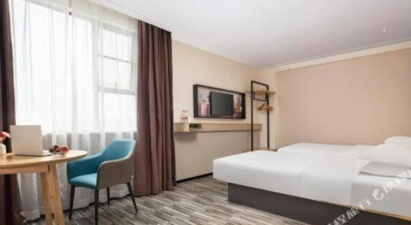 Bed in City Comfort Inn Liuzhou Beique Road Huang Village