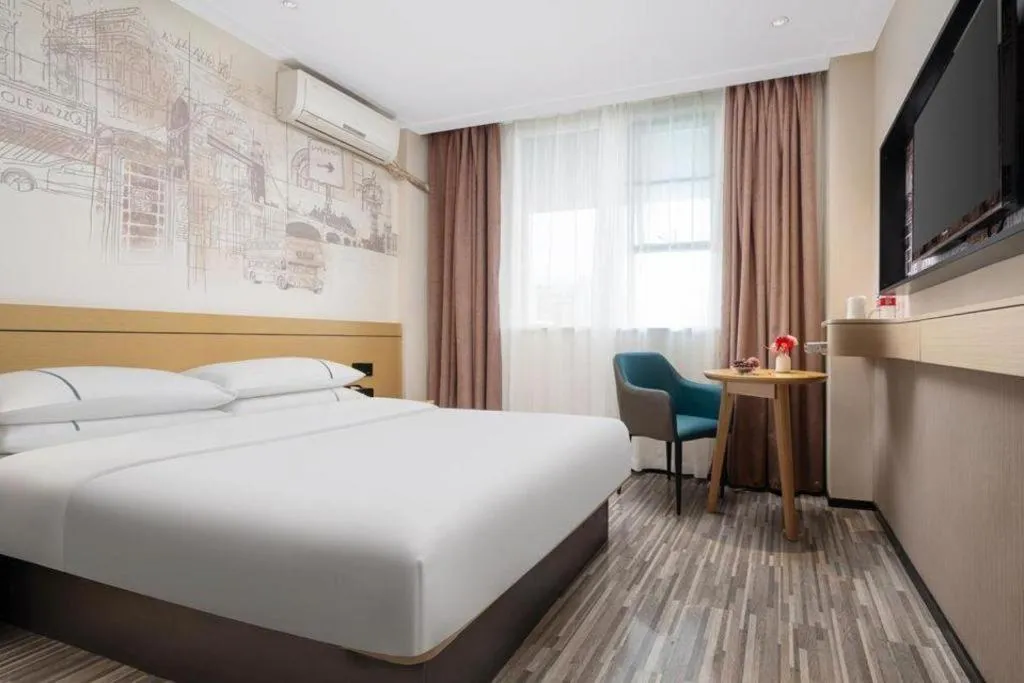 Bed in City Comfort Inn Liuzhou Beique Road Huang Village