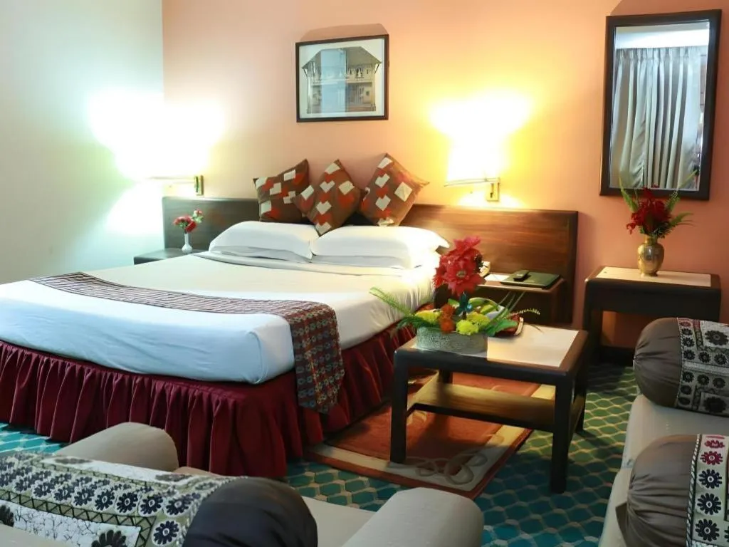 Bed in Hotel Mountain