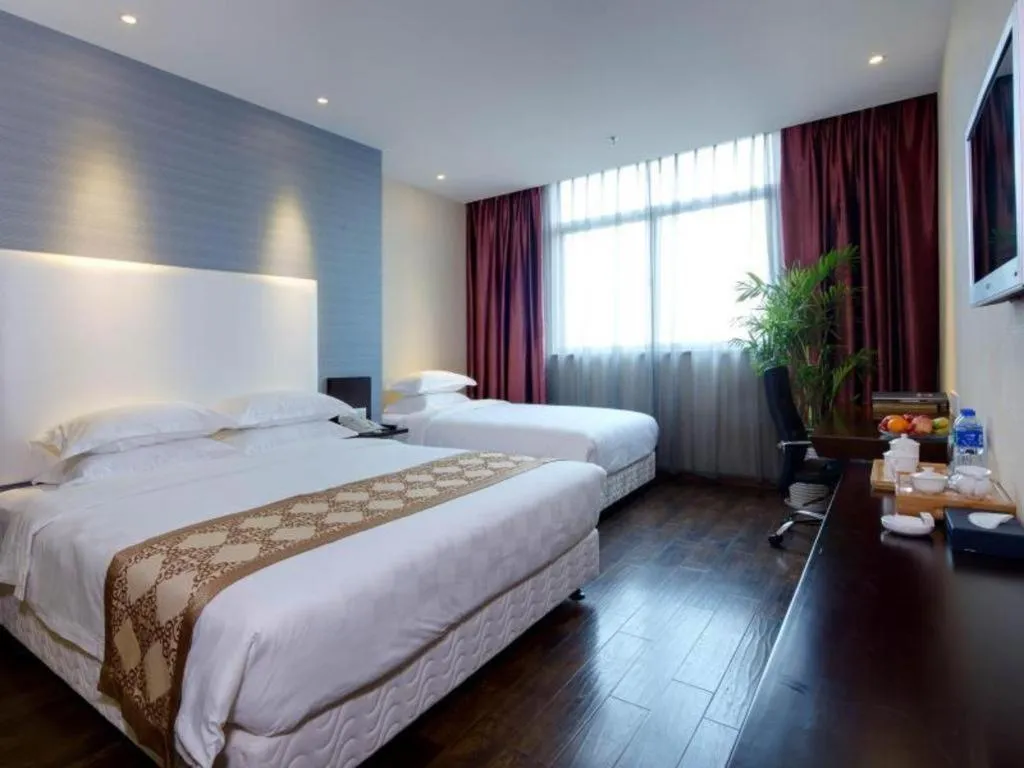 Bed in Xiamen Blue Peninsula Hotel