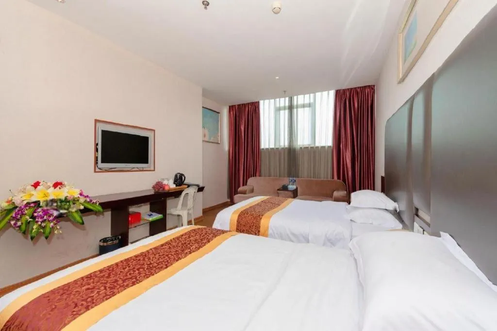 Bed in Xiamen Blue Peninsula Hotel