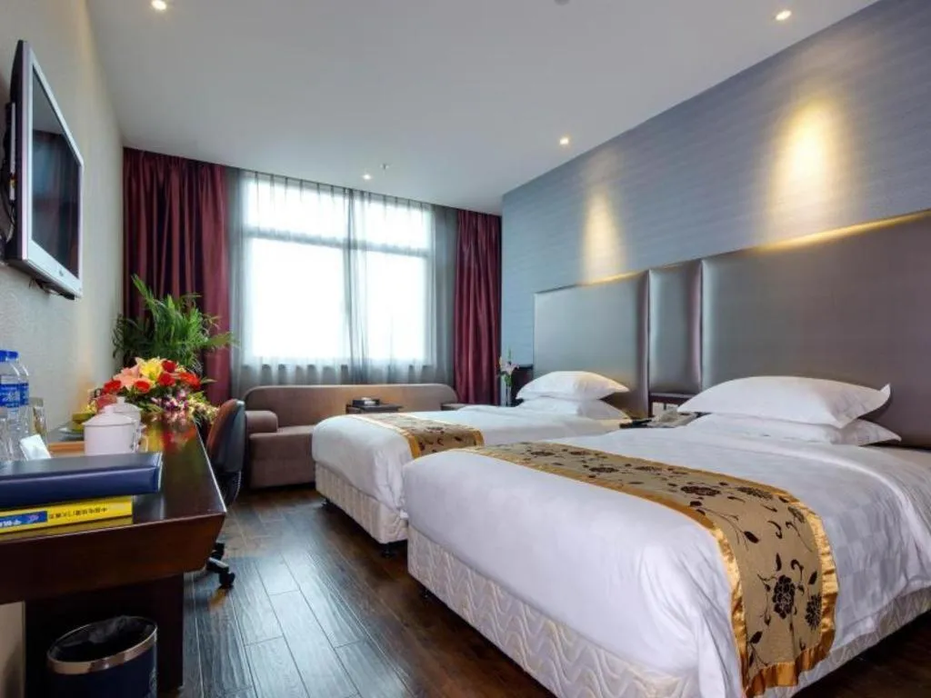 Bed in Xiamen Blue Peninsula Hotel