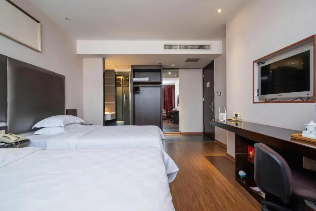 Bed in Xiamen Blue Peninsula Hotel