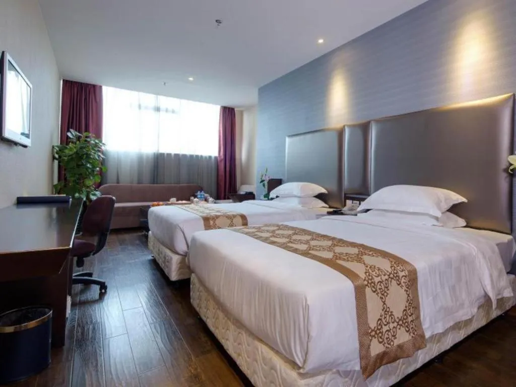 Bed in Xiamen Blue Peninsula Hotel