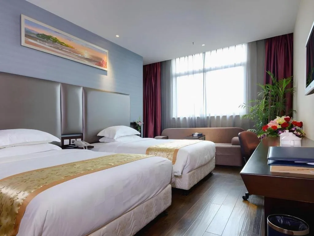 Bed in Xiamen Blue Peninsula Hotel