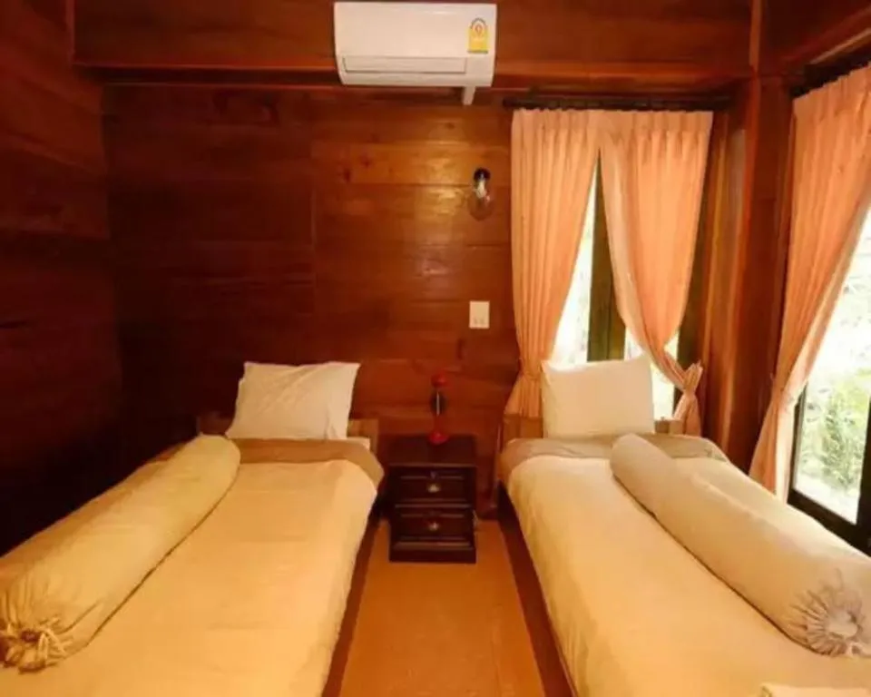 Bed in P&P Coffee & Resort Maesariang