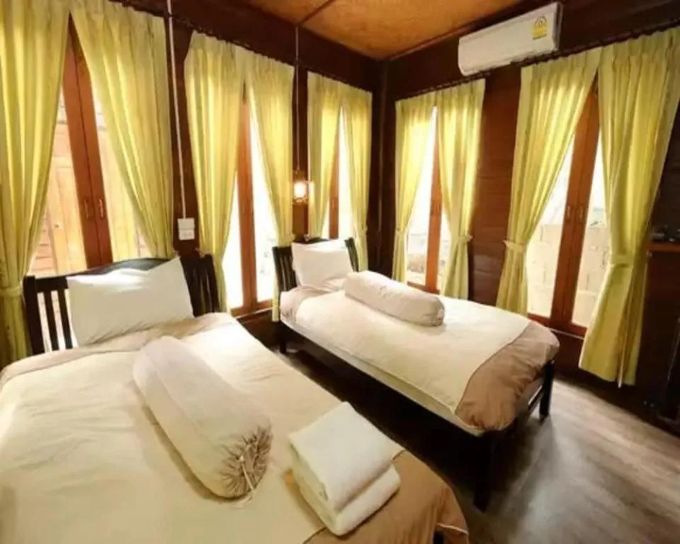Bed in P&P Coffee & Resort Maesariang