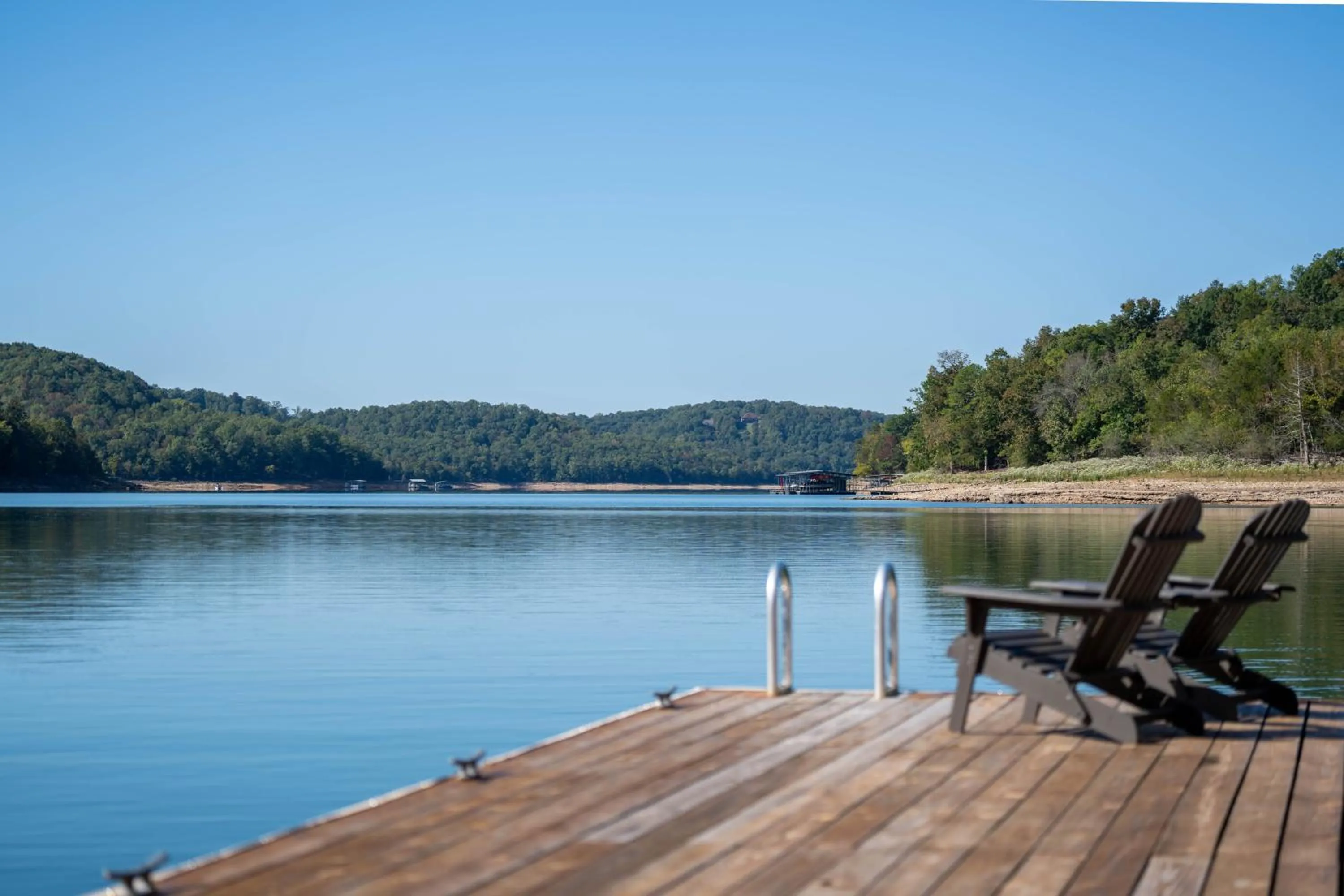 Lake view in Beaver Lakefront Cabins - Couples Only Getaways