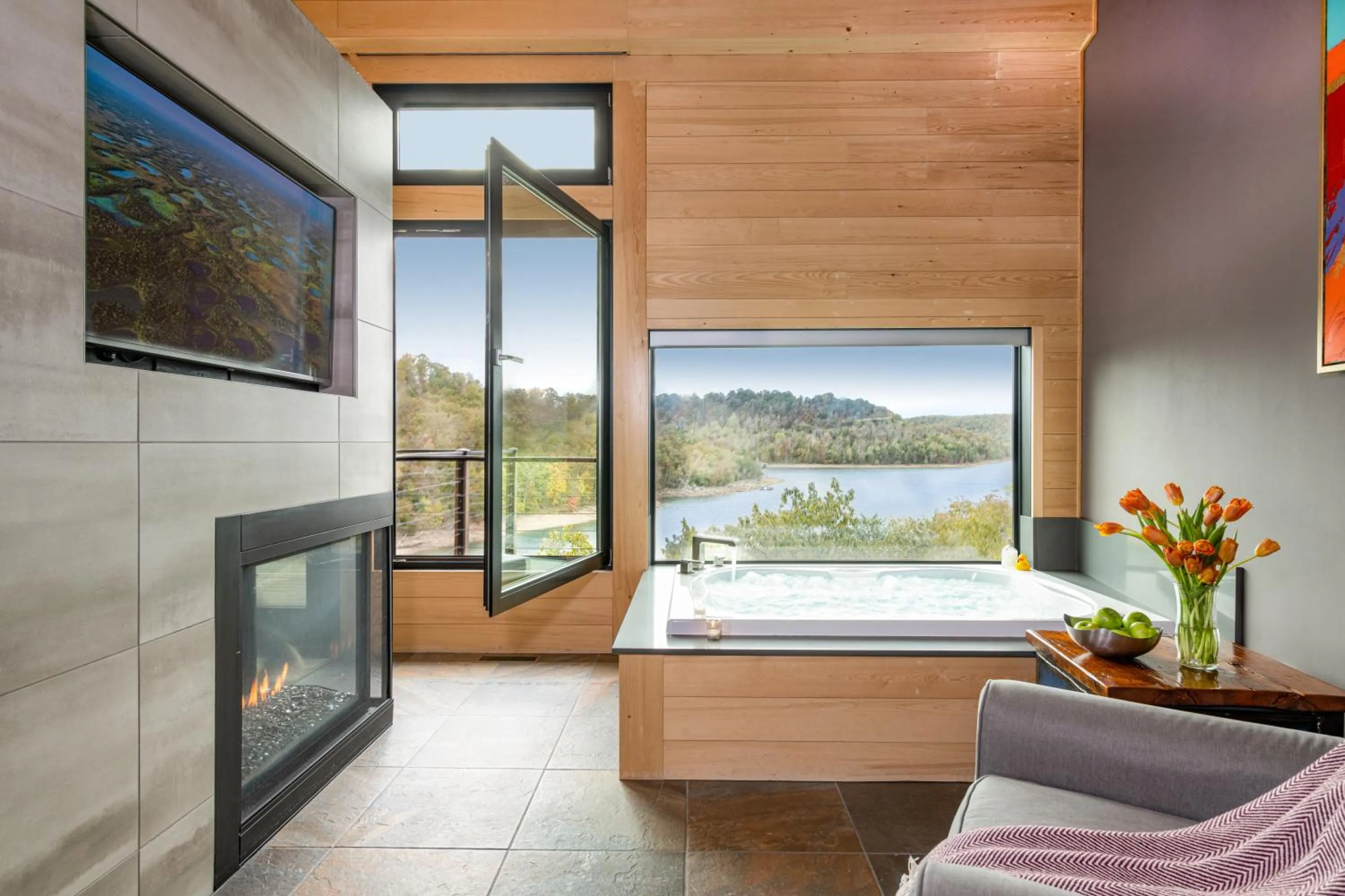 Natural landscape in Beaver Lakefront Cabins - Couples Only Getaways