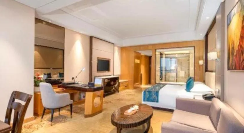 Bed in Jin Jiang Mingcheng Hotel