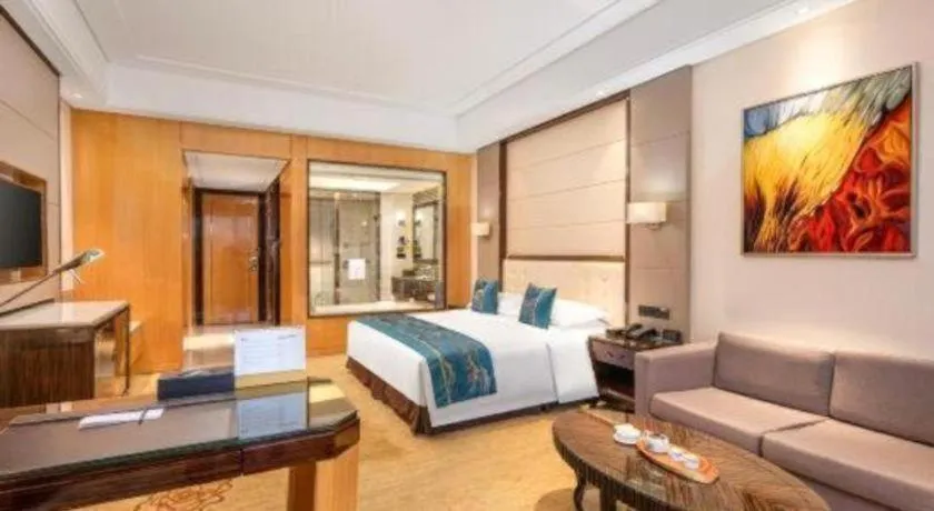 Bed in Jin Jiang Mingcheng Hotel