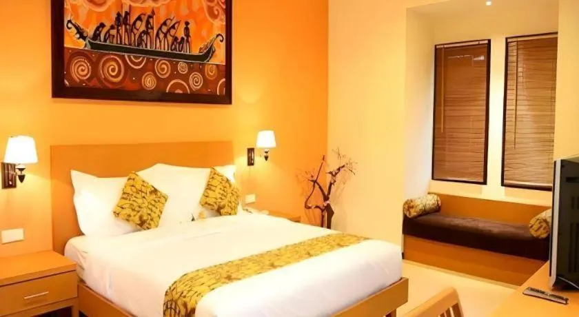 Bed in The Luxio Hotel