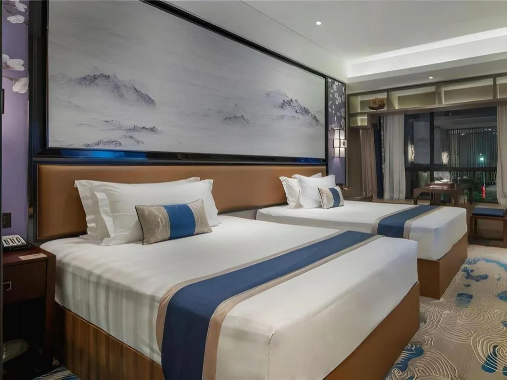 Bed in Yuan Culture Hotel Shenzhen World Shajing