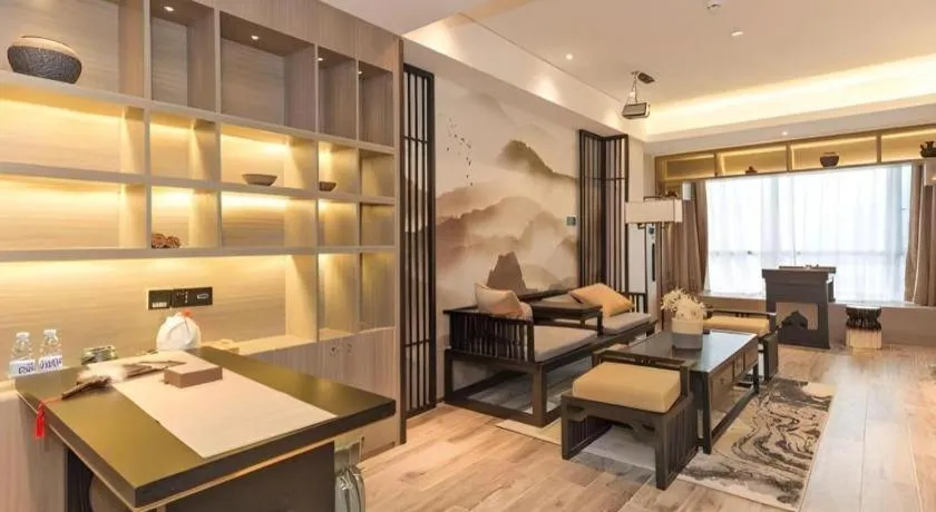 Bed in Yuan Culture Hotel Shenzhen World Shajing